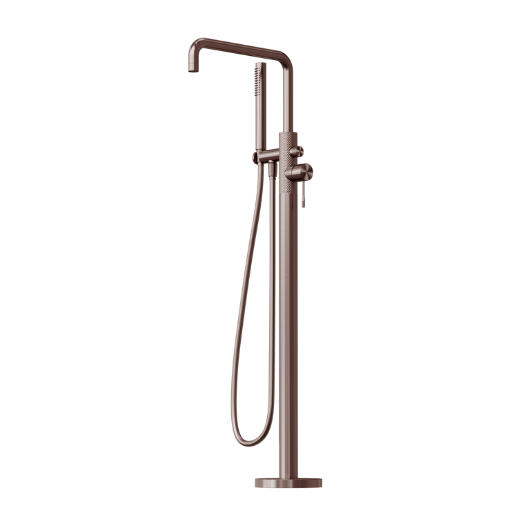 Nero_Opal Free Standing Bath Mixer With Hand Shower_NR251903ABZ.png Image of Mixer Freestanding Nero Opal HandShower