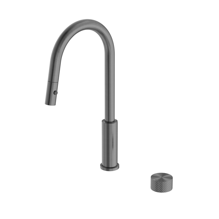 Nero_Opal Progressive Pull Out Kitchen Set_NR252008GR.png Image of MixerSet Sink Nero Opal Progressive PullOut
