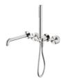 Nero_Opal Progressive Shower System Separate Plate With Spout 230mm 250mm_NR252003B230BN.png Image of MixerSet Shower Nero Opal Progressive Split