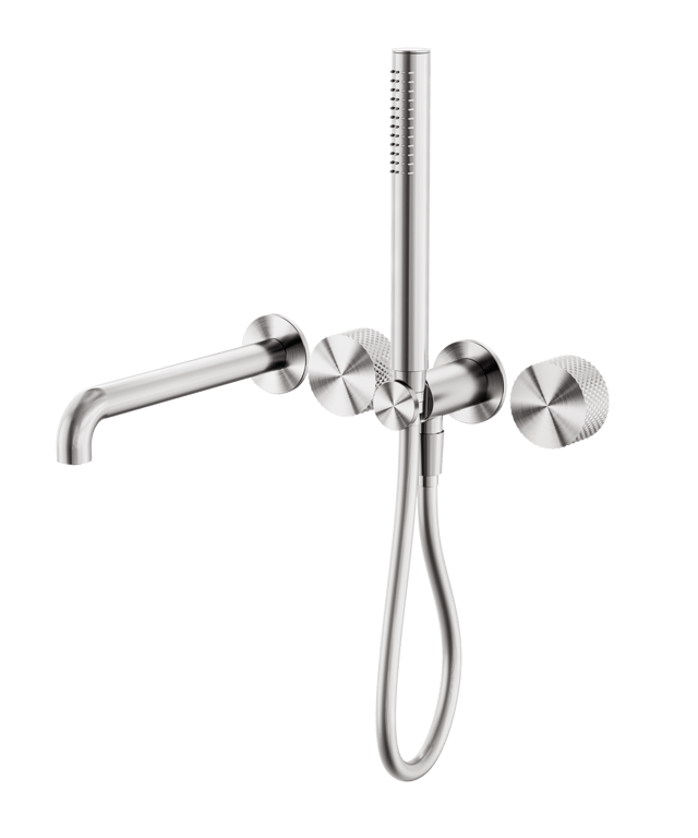 Nero_Opal Progressive Shower System Separate Plate With Spout 230mm 250mm_NR252003B230BN.png Image of MixerSet Shower Nero Opal Progressive Split