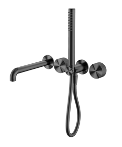 Nero_Opal Progressive Shower System Separate Plate With Spout 230mm 250mm_NR252003B230GR.png Image of MixerSet Shower Nero Opal Progressive Split