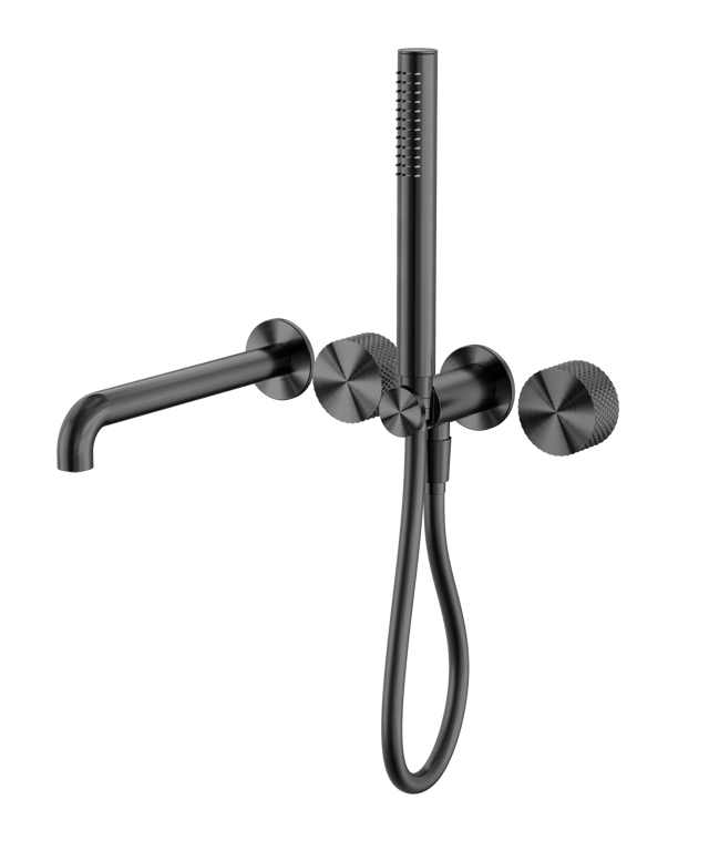 Nero_Opal Progressive Shower System Separate Plate With Spout 230mm 250mm_NR252003B230GR.png Image of MixerSet Shower Nero Opal Progressive Split