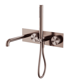 Nero_Opal Progressive Shower System With Spout 230mm 250mm_NR252003A230BZ.png Image of MixerSet Shower Nero Opal Progressive
