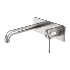 Nero_Opal Wall Basin Bath Mixer 120mm 160mm 185mm 230mm 260mm Spout_NR251907a120BN.png Image of MixerSet Wall Nero Opal Basin Bath