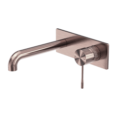 Nero_Opal Wall Basin Bath Mixer 120mm 160mm 185mm 230mm 260mm Spout_NR251907a120BZ.png Image of MixerSet Wall Nero Opal Basin Bath