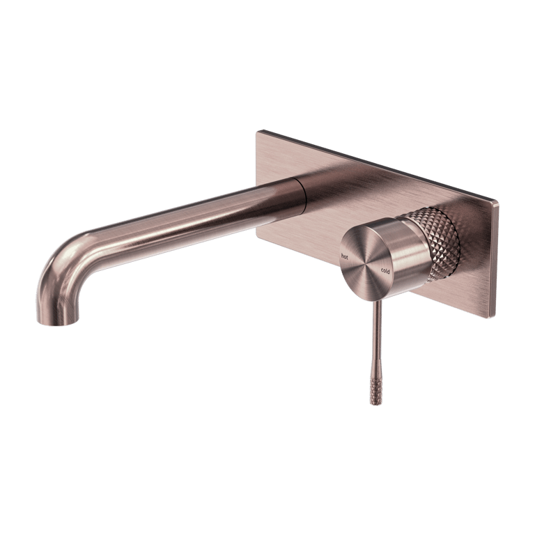 Nero_Opal Wall Basin Bath Mixer 120mm 160mm 185mm 230mm 260mm Spout_NR251907a120BZ.png Image of MixerSet Wall Nero Opal Basin Bath
