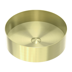 Nero_Round 400mm Stainless Steel Basin_NRB401RBG.png Image of Basin AboveCounter Nero StainlessSteel