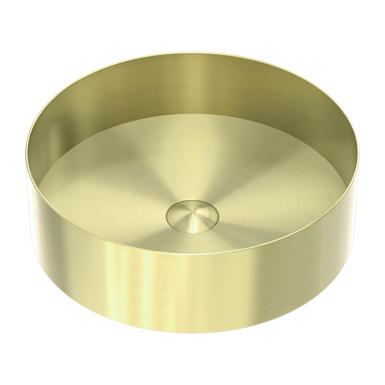 Nero_Round 400mm Stainless Steel Basin_NRB401RBG.png Image of Basin AboveCounter Nero StainlessSteel