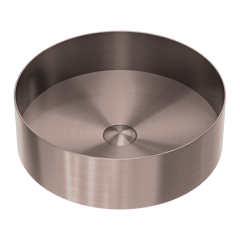 Nero_Round 400mm Stainless Steel Basin_NRB401RBZ.png Image of Basin AboveCounter Nero StainlessSteel