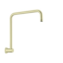 Nero_Round Swivel Shower Arm and 250mm Round Shower Head_NR506BG.jpg Image of Shower Wall Nero SwivelArm 250mmHead