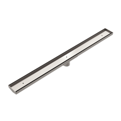 Nero_Tile Insert V Channel Floor Grate 50mm_NRFG002hsBN.png Image of Drain Channel Nero Bath 50mmOutlet