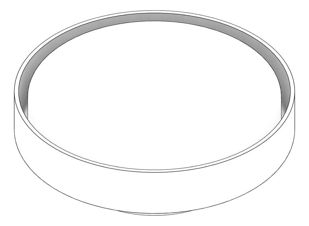 3D Documentation Image of Drain Floor Nero TileInsert Round