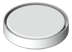 3D Shaded Image of Drain Floor Nero TileInsert Round