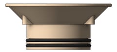 Left Image of Waste Floor Nero Vinyl GrateSuit 80mmOutlet