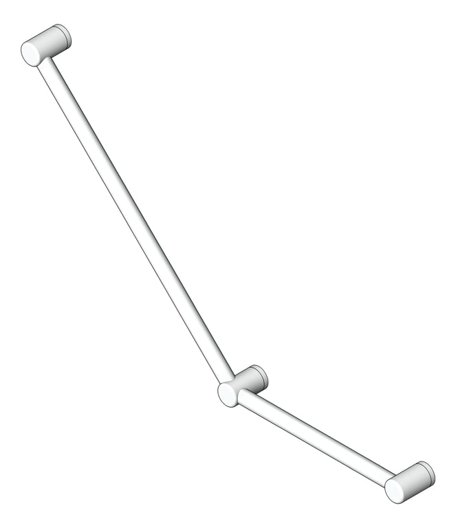 GrabRail 45Deg Nero MeccaCare Ambulant