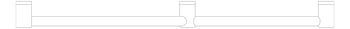 Plan Image of GrabRail 45Deg Nero MeccaCare Ambulant