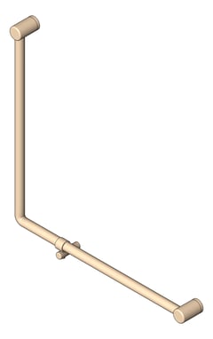 3D Shaded Image of GrabRail 90Deg Nero Ambulant BentTube 750mm