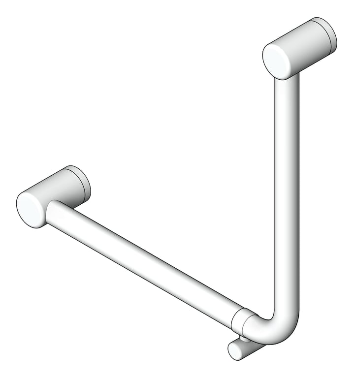 Navigate to GrabRail 90Deg Nero MeccaCare Ambulant BentTube