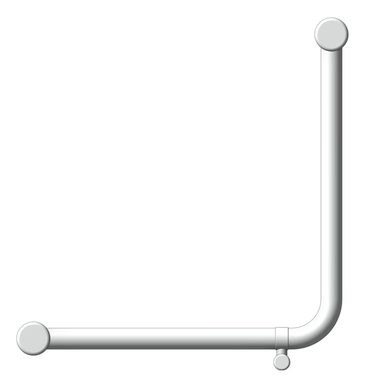 Front Image of GrabRail 90Deg Nero MeccaCare Ambulant BentTube