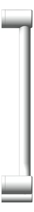 Left Image of GrabRail 90Deg Nero MeccaCare Ambulant BentTube