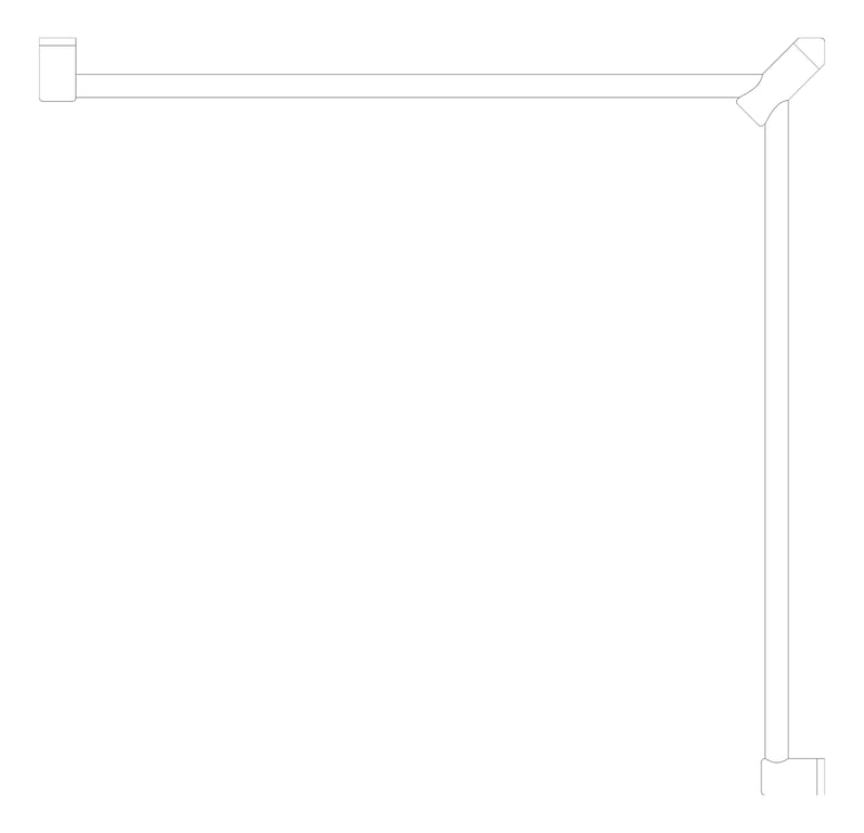 Plan Image of GrabRail 90Deg Nero MeccaCare DDA Continuous