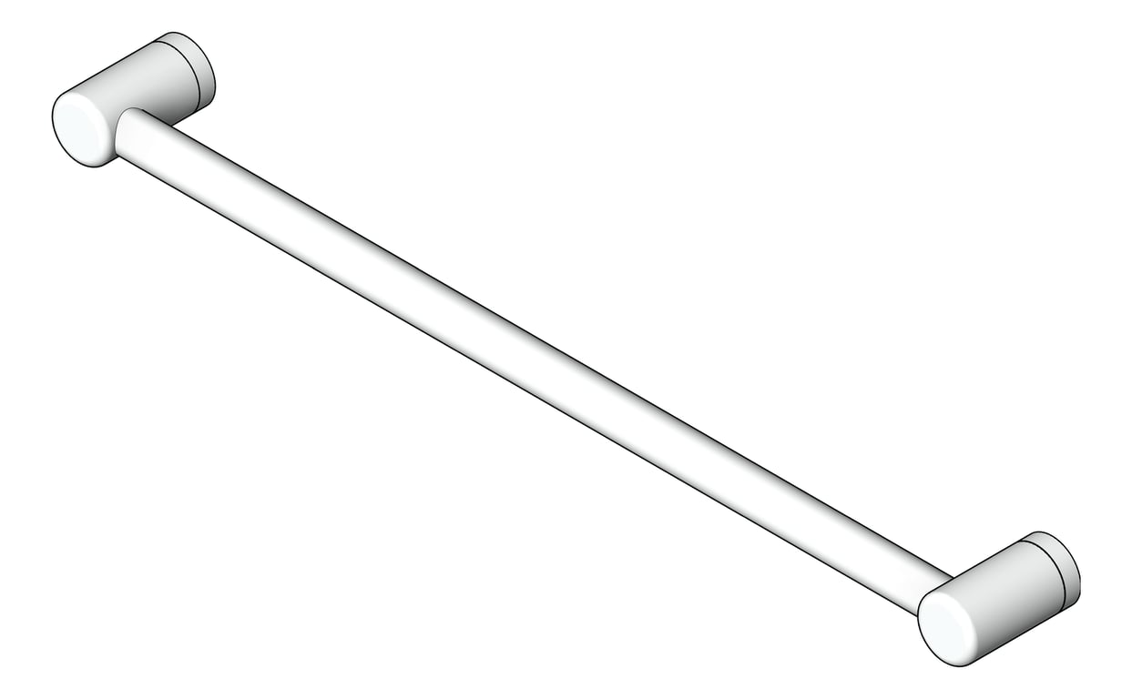 Navigate to GrabRail SurfaceMount Nero MeccaCare 25mm