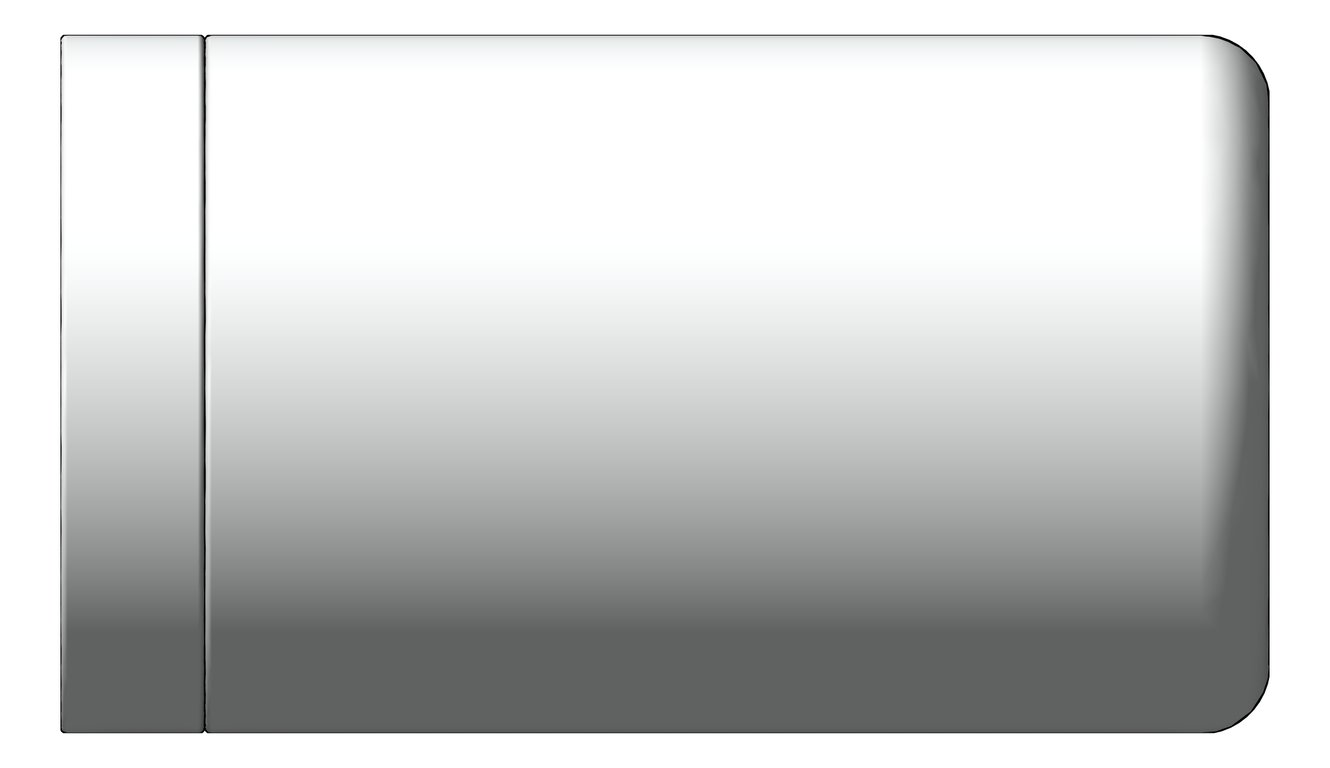 Left Image of GrabRail SurfaceMount Nero MeccaCare 32mm