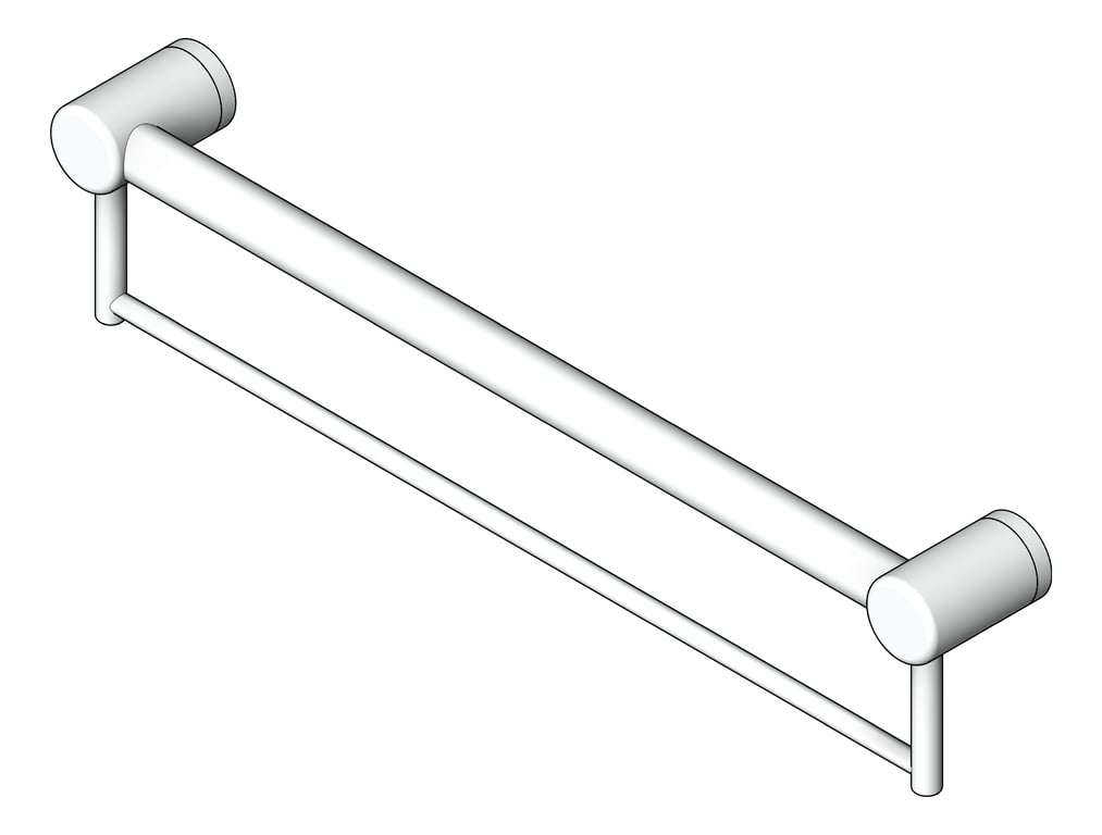 Navigate to GrabRail SurfaceMount Nero MeccaCare TowelHolder