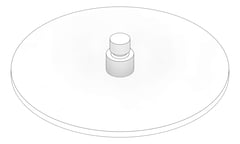 3D Documentation Image of Shower Ceiling Nero II 250mm