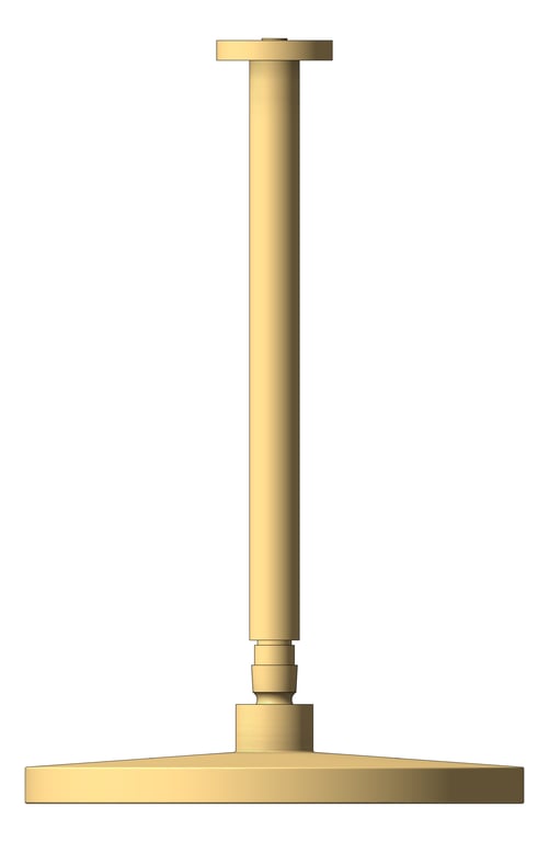 Left Image of Shower Ceiling Nero Opal RoundArm 250mmHead