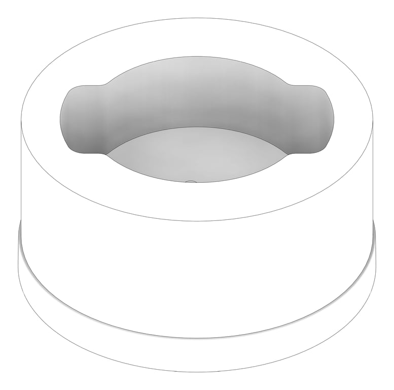 3D Documentation Image of Shower Ceiling Nero Serenity Head