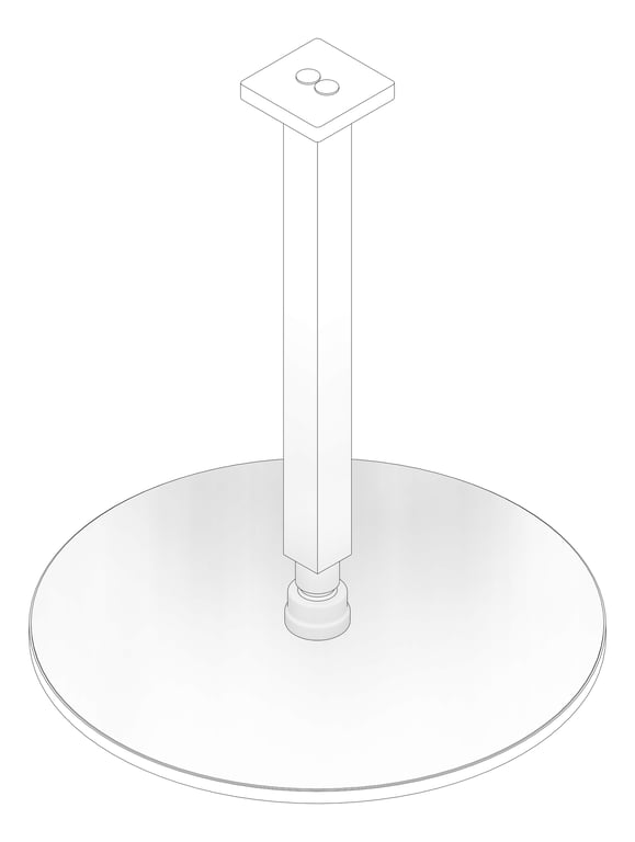 3D Documentation Image of Shower Ceiling Nero Square