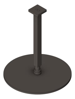 3D Shaded Image of Shower Ceiling Nero Square