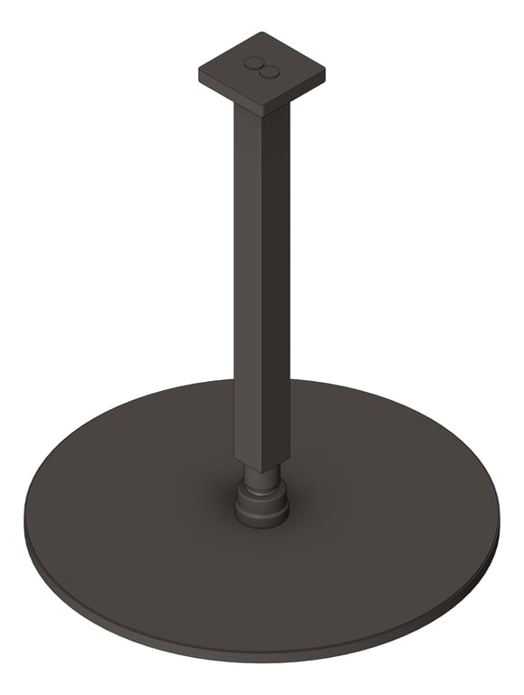 Shower Ceiling Nero Square