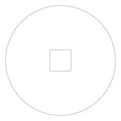 Plan Image of Shower Ceiling Nero Square