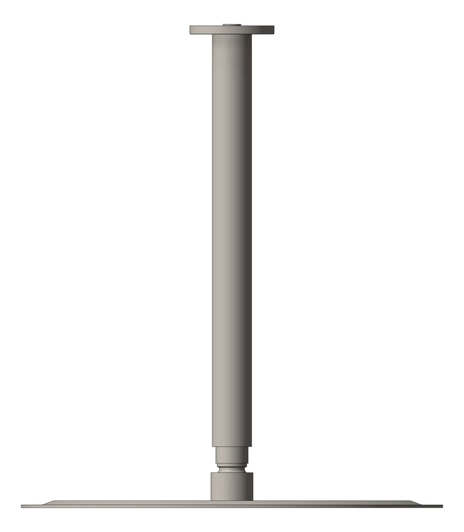 Left Image of Shower Ceiling Nero Zen RoundArm 300mmHead