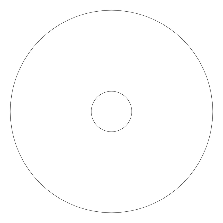 Plan Image of Shower Ceiling Nero Zen RoundArm 300mmHead