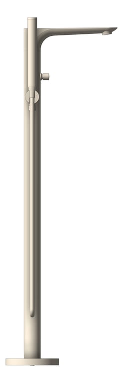 Left Image of Shower Freestanding Nero Bianca Bath