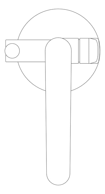 Plan Image of Shower Freestanding Nero Bianca Bath