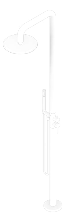 3D Documentation Image of Shower Freestanding Nero Zen