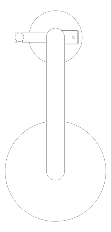 Plan Image of Shower Freestanding Nero Zen