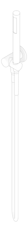 3D Documentation Image of Shower Hand Nero Zen OutdoorHose