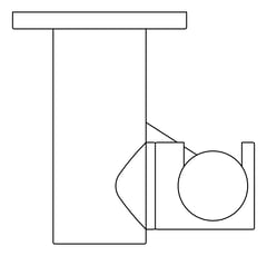 Plan Image of Shower Hand Nero Zen OutdoorHose