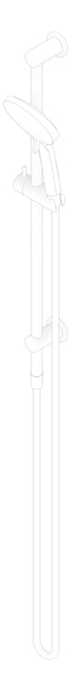 3D Documentation Image of Shower Rail Nero 3Function