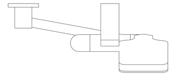 Plan Image of Shower Rail Nero Bianca