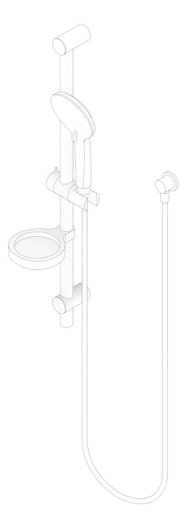 3D Documentation Image of Shower Rail Nero Builder Project