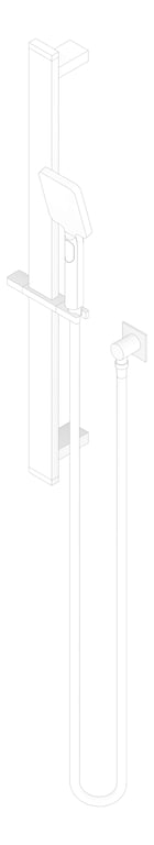 3D Documentation Image of Shower Rail Nero Celia New