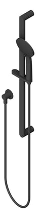 3D Shaded Image of Shower Rail Nero Ecco