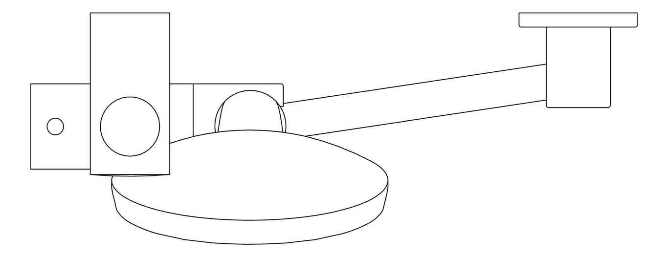 Plan Image of Shower Rail Nero Elgin