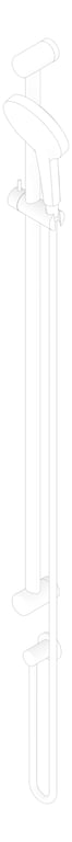 3D Documentation Image of Shower Rail Nero MeccaCare Adjustable 25mm